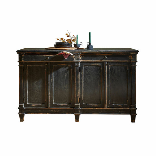 Buffet bas LOBERON Chaveline noir vieilli — photo produit