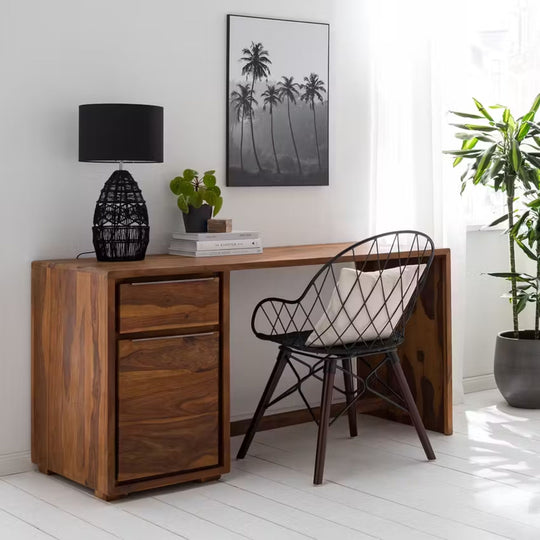 Bureau ARS NATURA Trangle en Sheesham massif