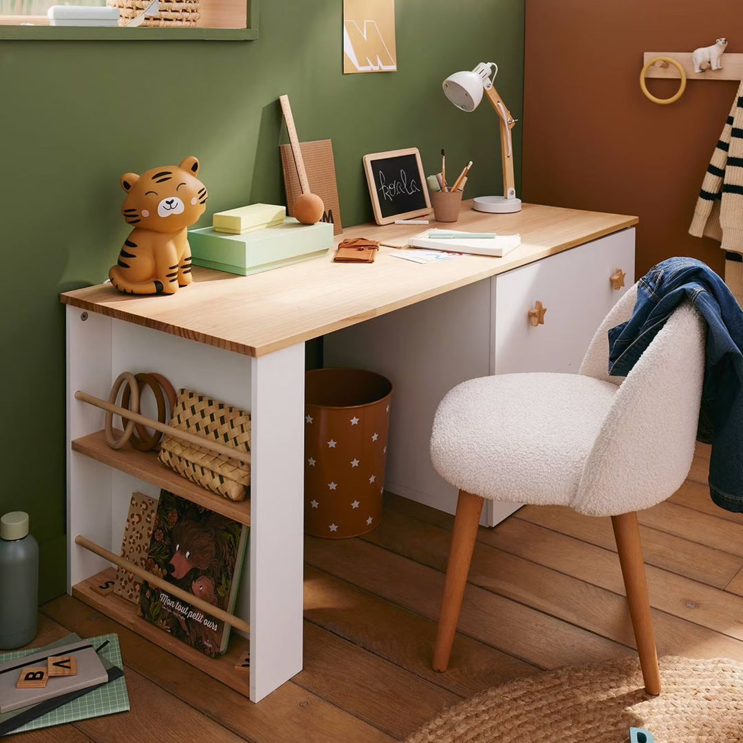 Bureau maternelle VERTBAUDET Grande Ourse blanc