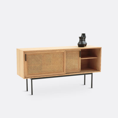 Buffet enfilade chêne et cannage, Waska La Redoute Interieurs