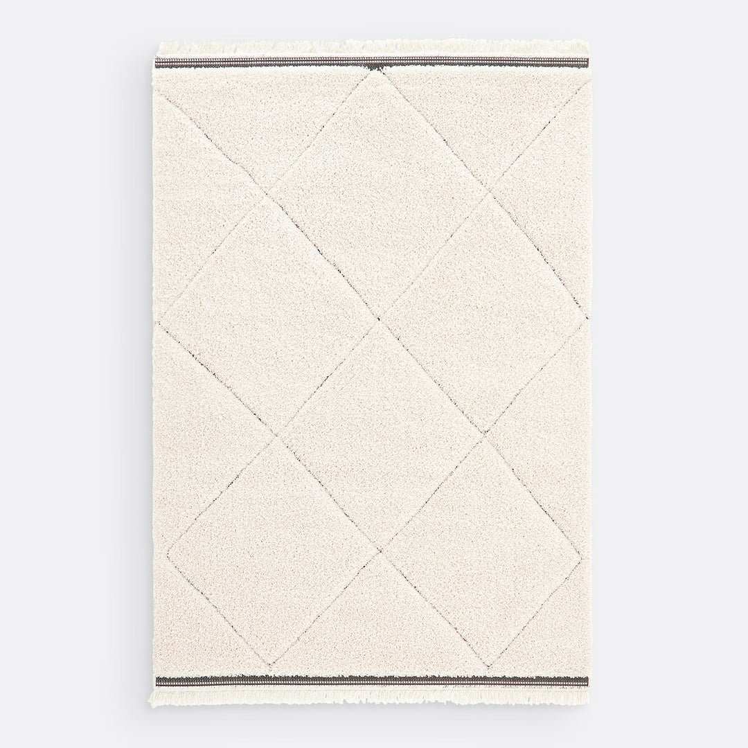 Tapis style berbère TONIA écru/noir LA REDOUTE INTERIEURS 135x190cm