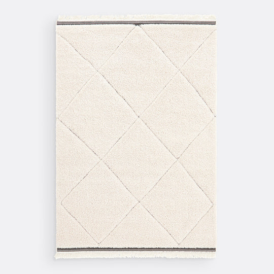 Tapis style berbère TONIA écru/noir LA REDOUTE INTERIEURS 135x190cm