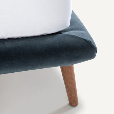 Lit velours avec sommier 160x200cm, Aurore design E. Gallina AM.PM