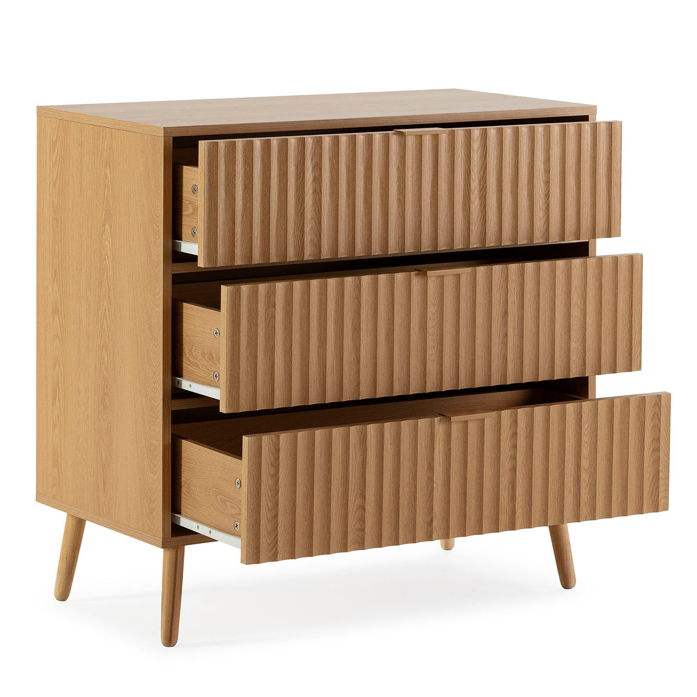 Commode 3 tiroirs couleur chêne