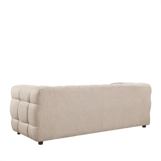 Canapé DRAWER Bolly en tissu beige chiné