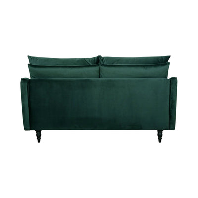 Canapé CAMIF Olie 2 places en velours Vert Forêt