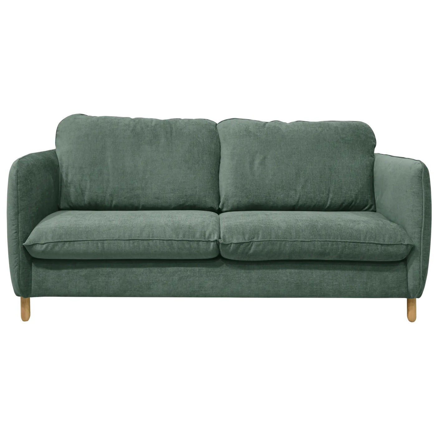 Canapé CAMIF Portimo 3 places en velours Vert de gris