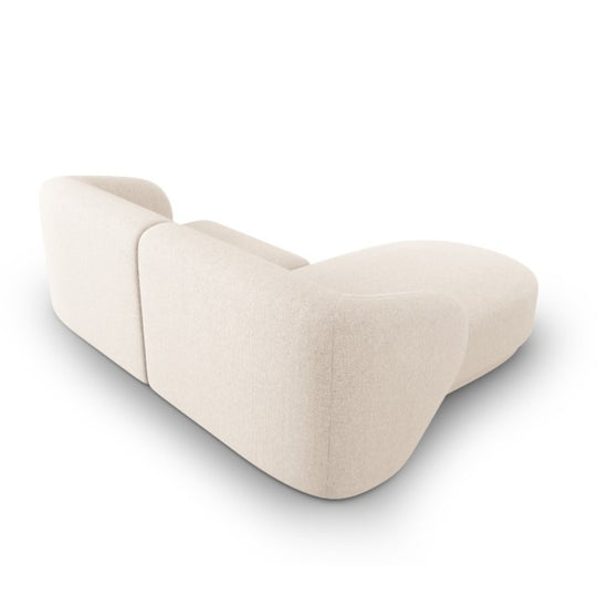 Canapé d'angle CXL by CHRISTIAN LACROIX Lionel 3 places en tissu chenille beige clair
