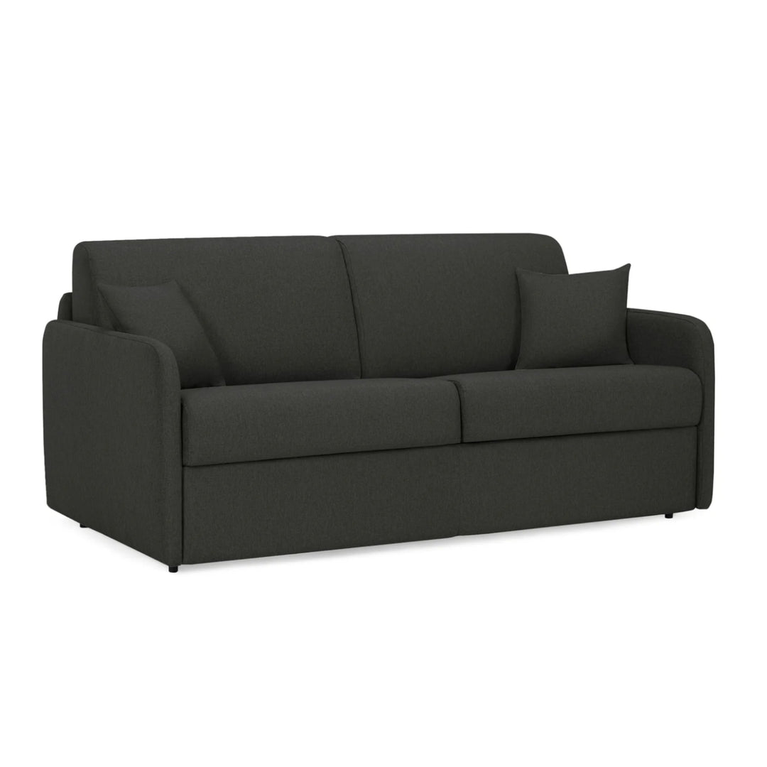 Canapé convertible 3 places CONVERTIBLE CENTER Delice en tissu gris anthracite
