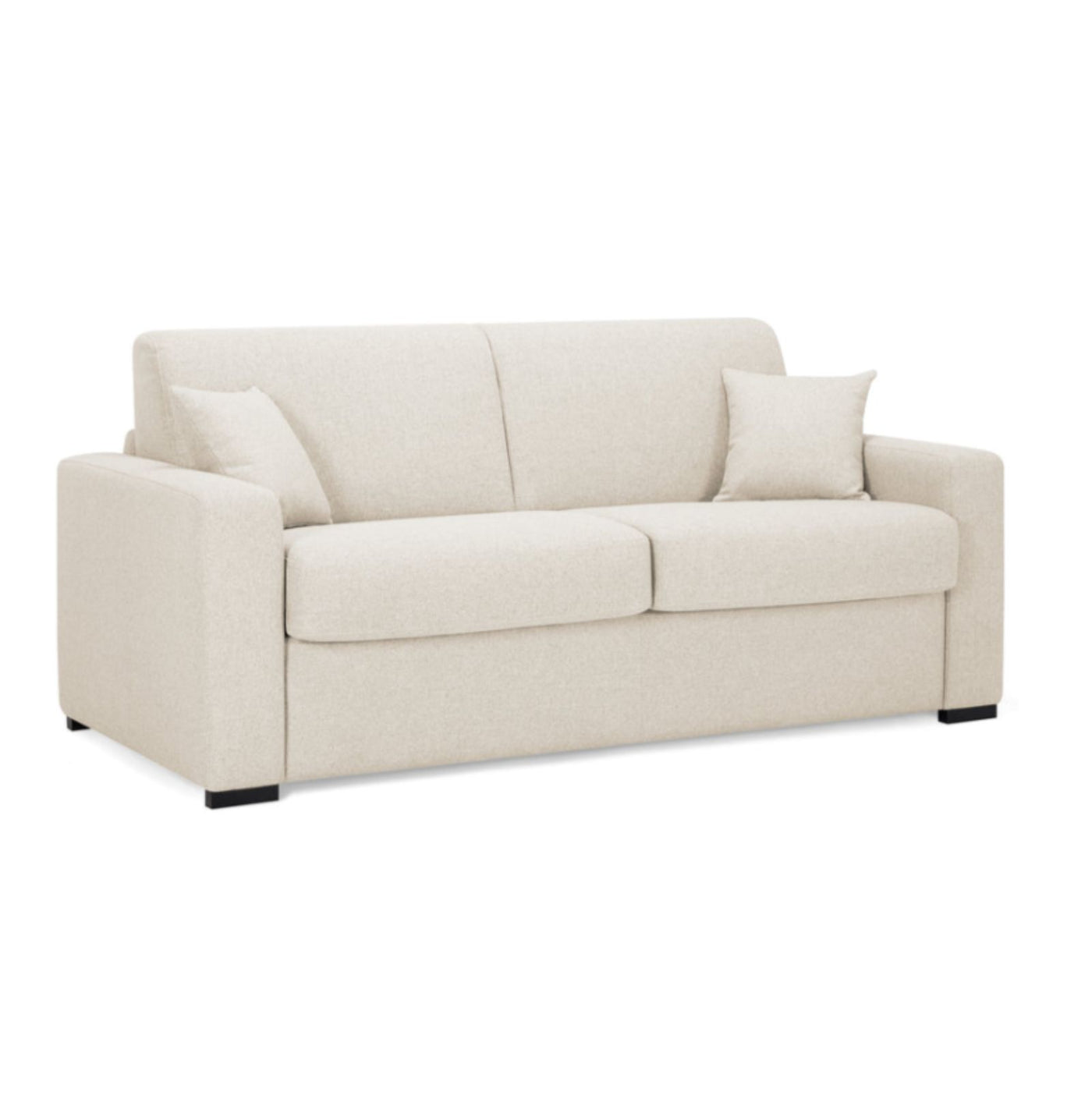 Canapé convertible 3 places CONVERTIBLE CENTER Verone en Tweed Ecru