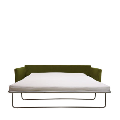 Canapé convertible Drawer Villabon 4 places en velours Vert olive