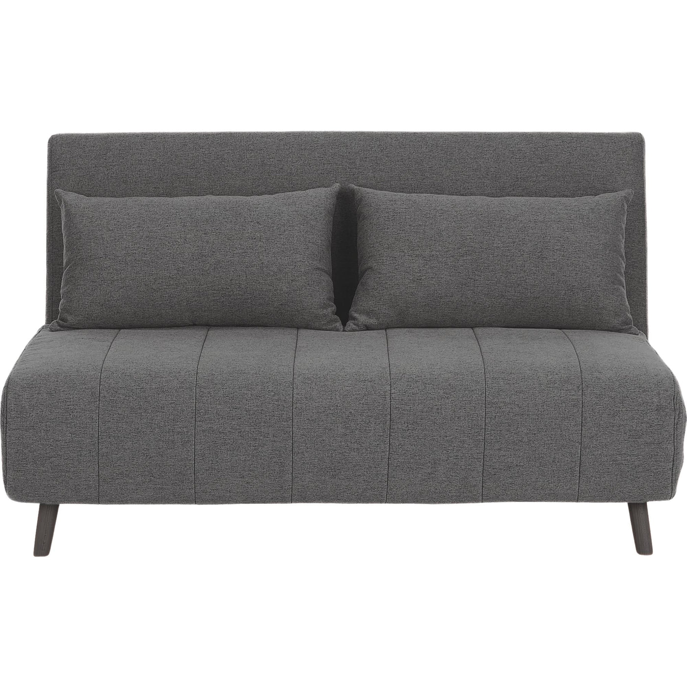 Canapé convertible ALINEA Noli 2 places en tissu gris anthracite