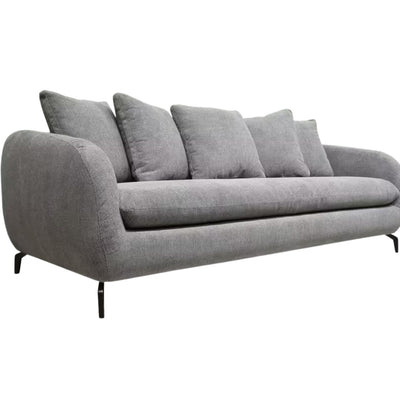ALINEA Canapé 4 places COLINE convertible en tissu gris