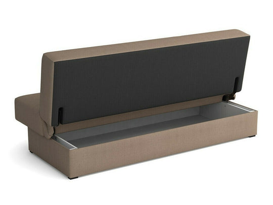 Canapé convertible en tissu gris MOBILIER 1 Columbus 119 (Poso 100)