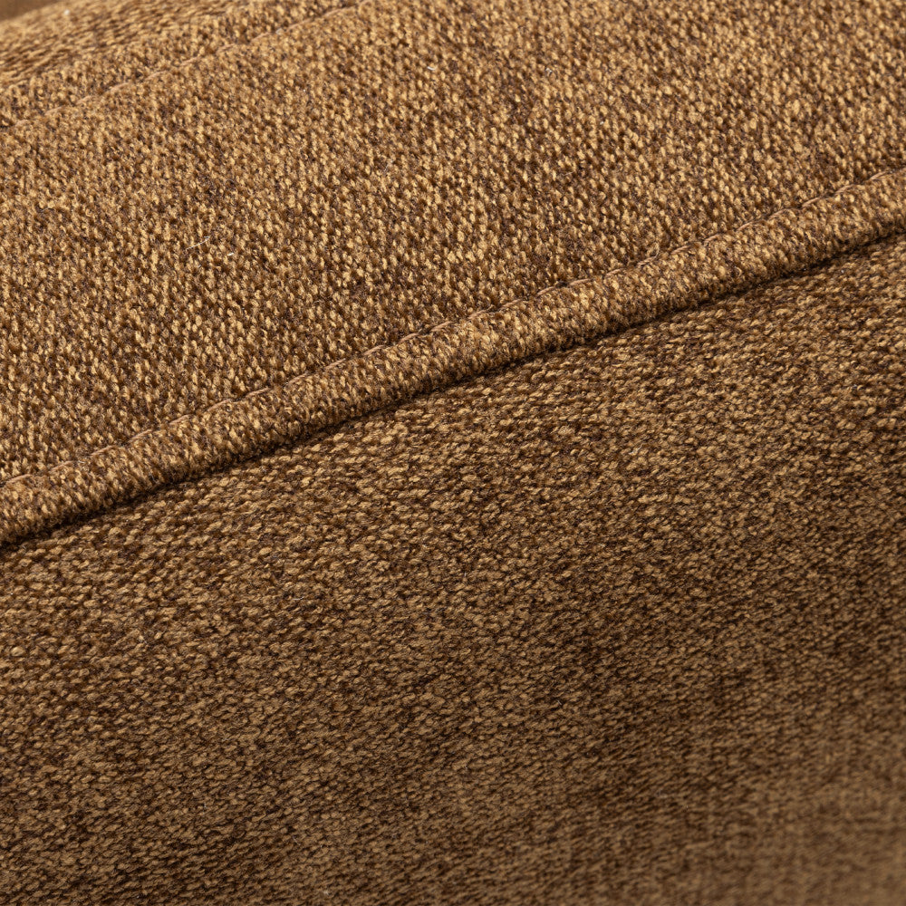 Canapé convertible express DRAWER Steffen 3 places en tissu Bronze et pieds chrome