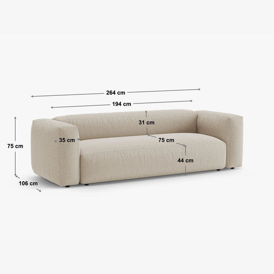 Canapé convertible MICADONI Martina 3 places en tissu vert