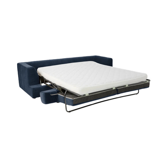 Canapé convertible CAMIF Pacha en tissu bleu