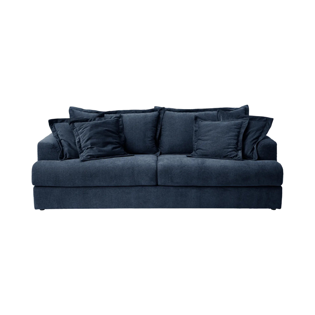 Canapé convertible CAMIF Pacha en tissu bleu