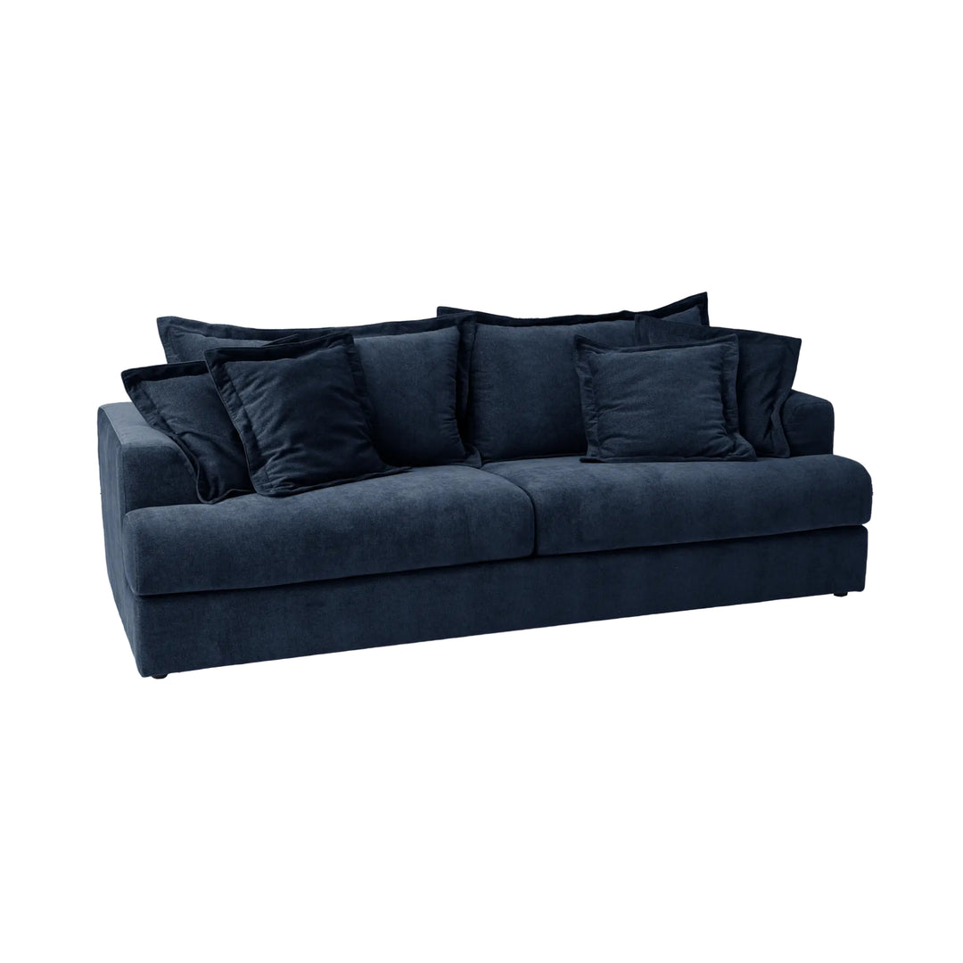 Canapé convertible CAMIF Pacha en tissu bleu