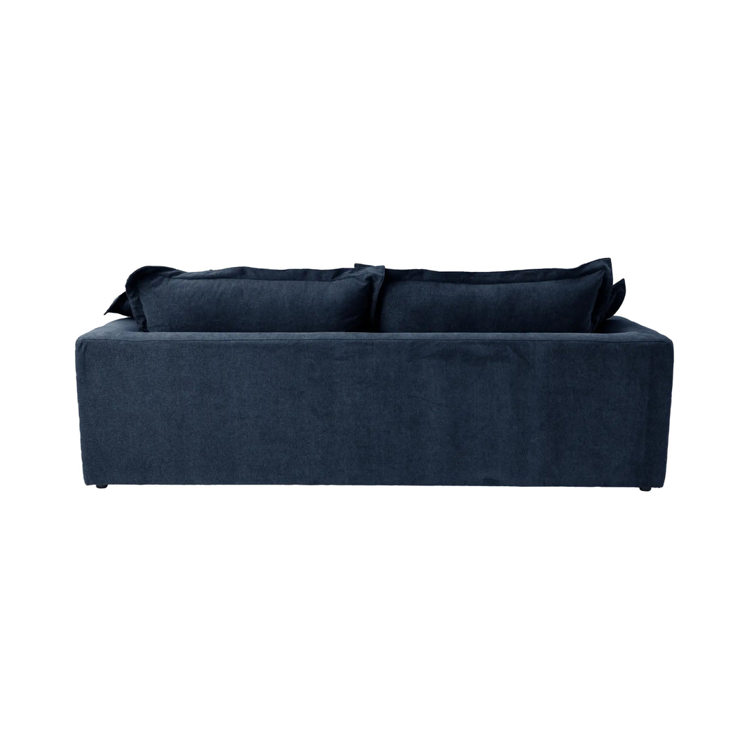 Canapé convertible CAMIF Pacha en tissu bleu