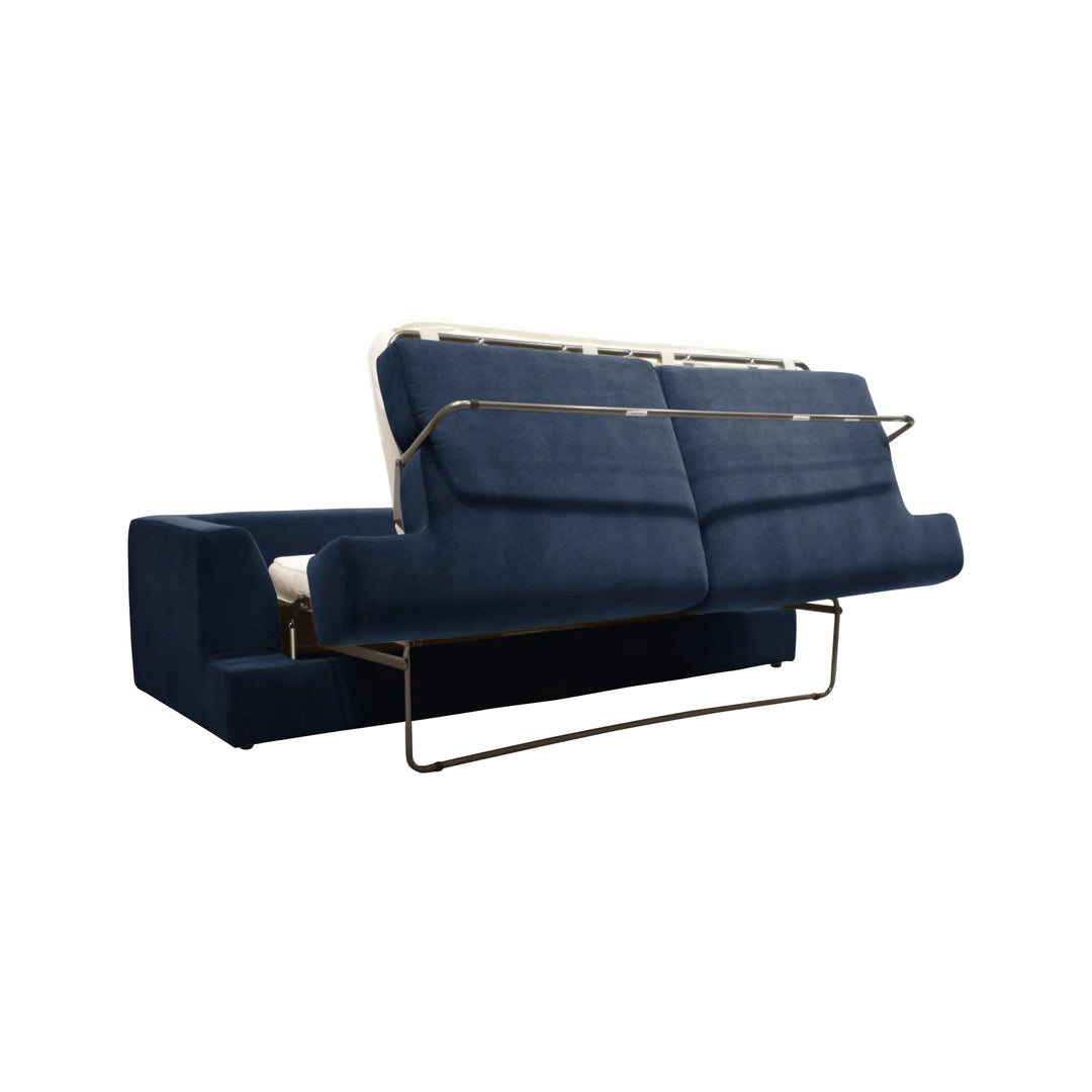 Canapé convertible CAMIF Pacha en tissu bleu