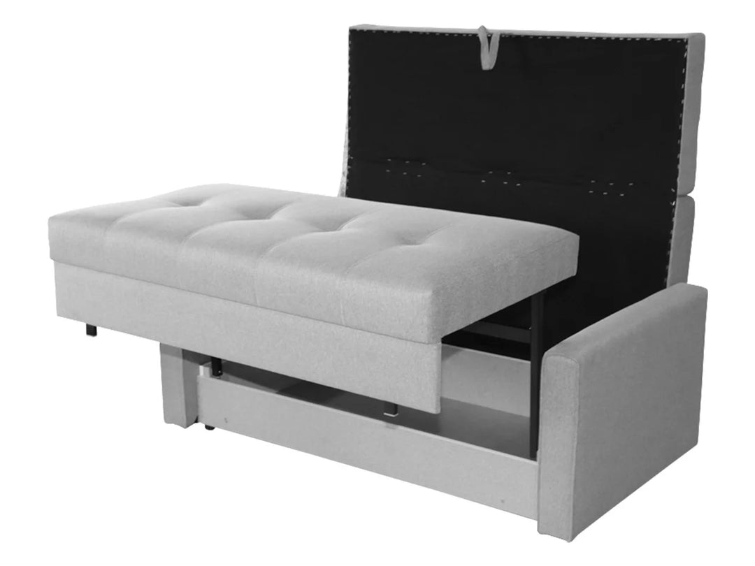 Canapé convertible en tissu gris MOBILIER 1 Seruna III (Tatum 279)