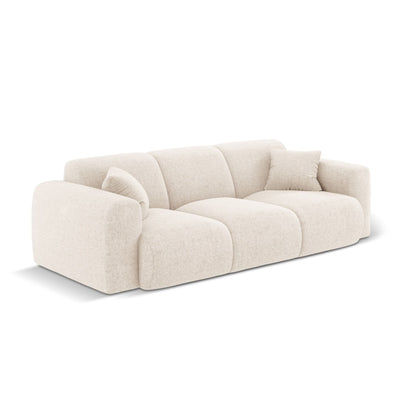 Canapé COSMOPOLITAN DESIGN Nolio 3 places Beige Clair