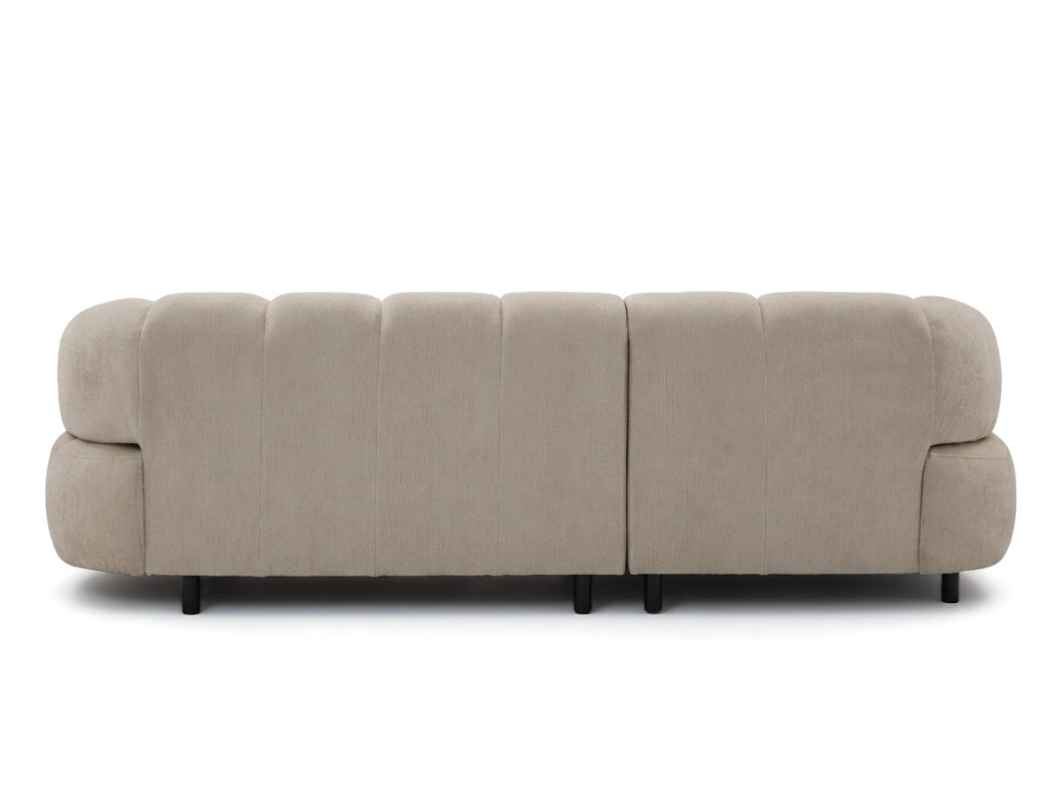 Canapé d'angle gauche convertible BOBOCHIC avance-recule électrique LOVELY tissu chenille