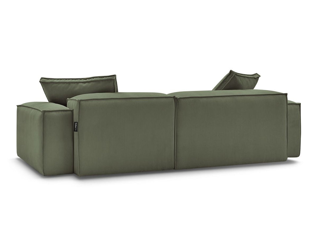 Canapé d'angle réversible BOBOCHIC Boheme velours vert