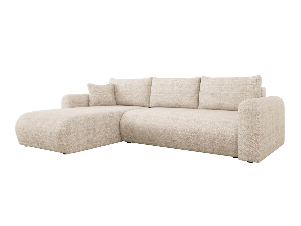 Canapé d'angle COMFIVO Labor en tissu beige