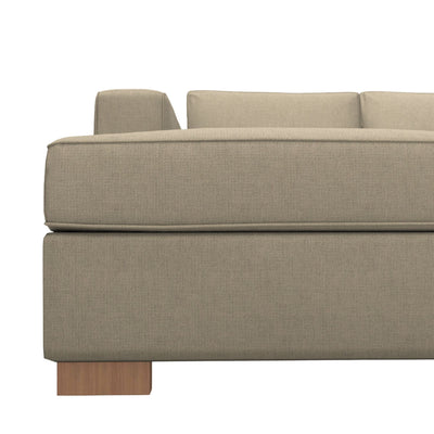 Canapé d'angle gauche ALINEA California 3 places en tissu Crown Beige roucas