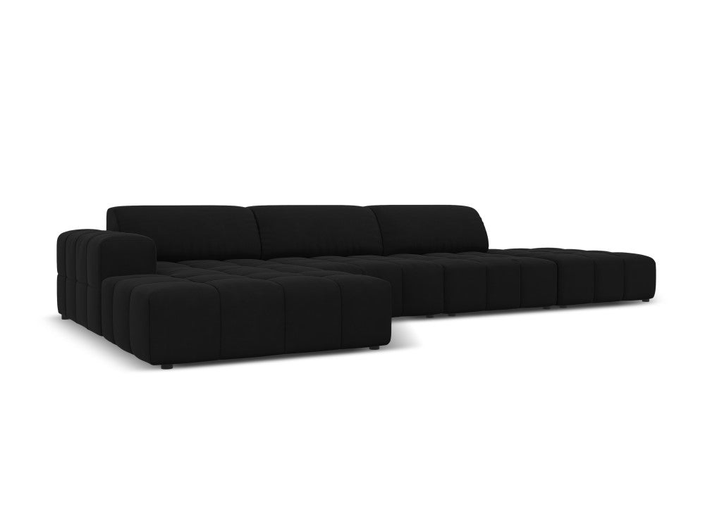 Canapé d'angle gauche fixe CXL BY CHRISTIAN LACROIX CXLLCO2F1LUC7 5 places Velours noir