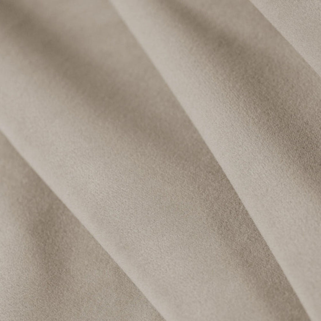 Canapé d'angle gauche MICADONI Ruby en velours beige