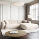 Canapé d'angle MAISON HERITAGE Theo 4 places beige clair
