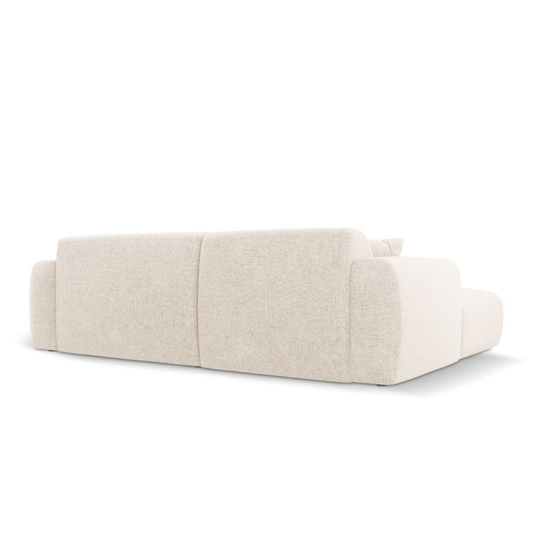 Canapé d'angle MAISON HERITAGE Theo 4 places beige clair