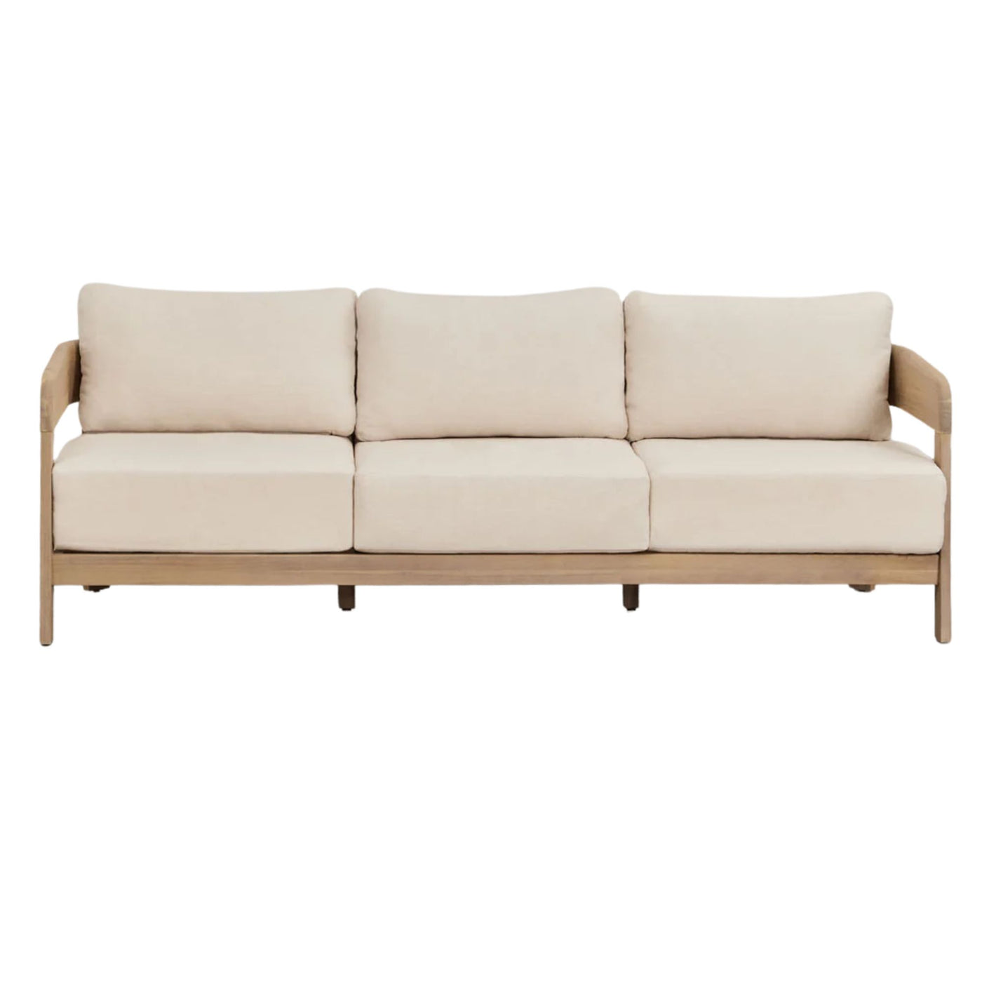 Canapé de jardin SKLUM Uleno 3 places  en bois d'Acacia Marron