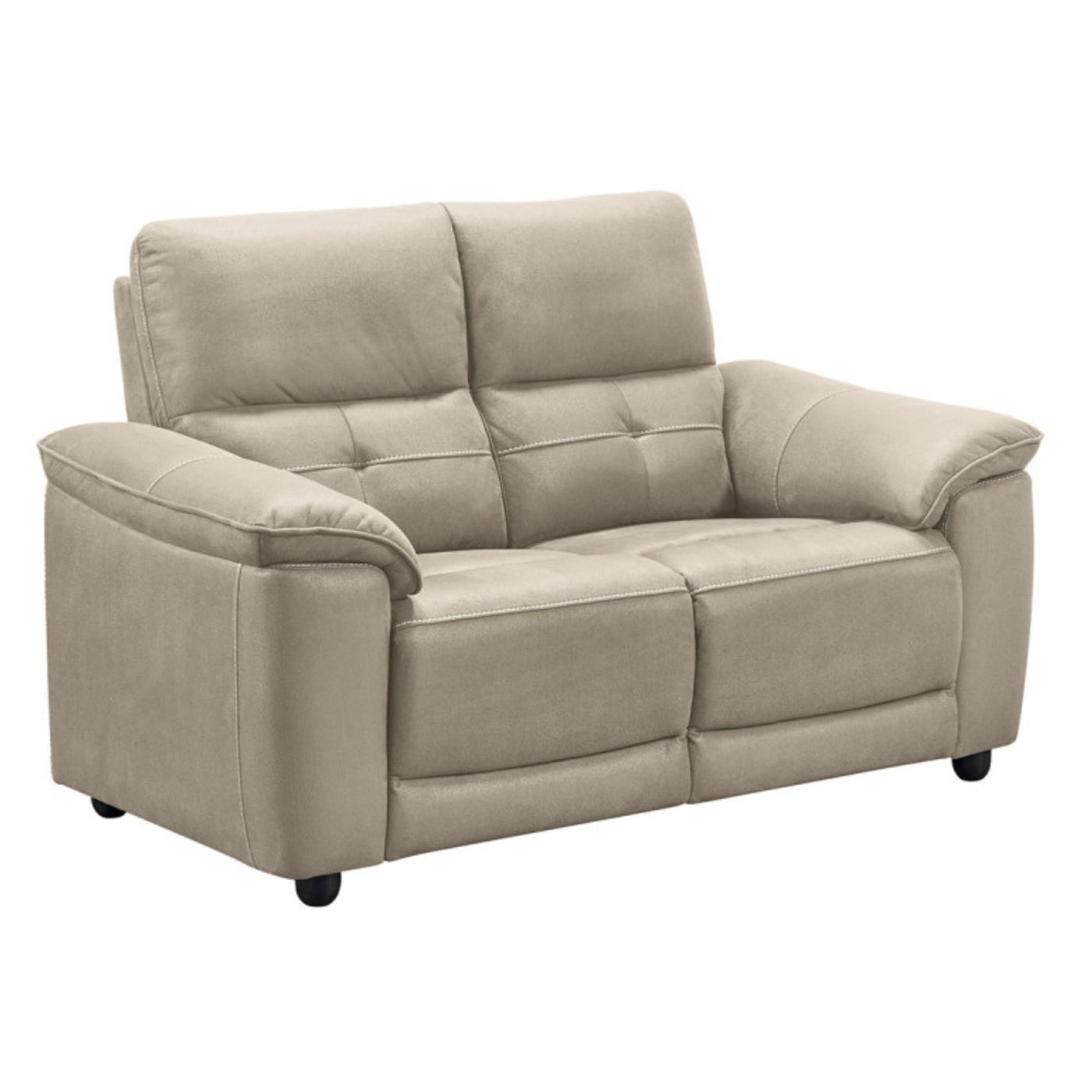 Canapé de relaxation LES TENDANCES Kleman 2 places en microfibre Beige