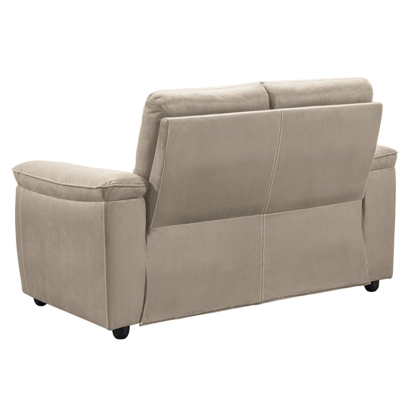 Canapé de relaxation LES TENDANCES Kleman 2 places en microfibre Beige