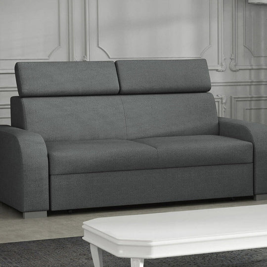 Canapé fixe 2 places gris MOBILIER 1 Etrcala 103 (Crown 18)