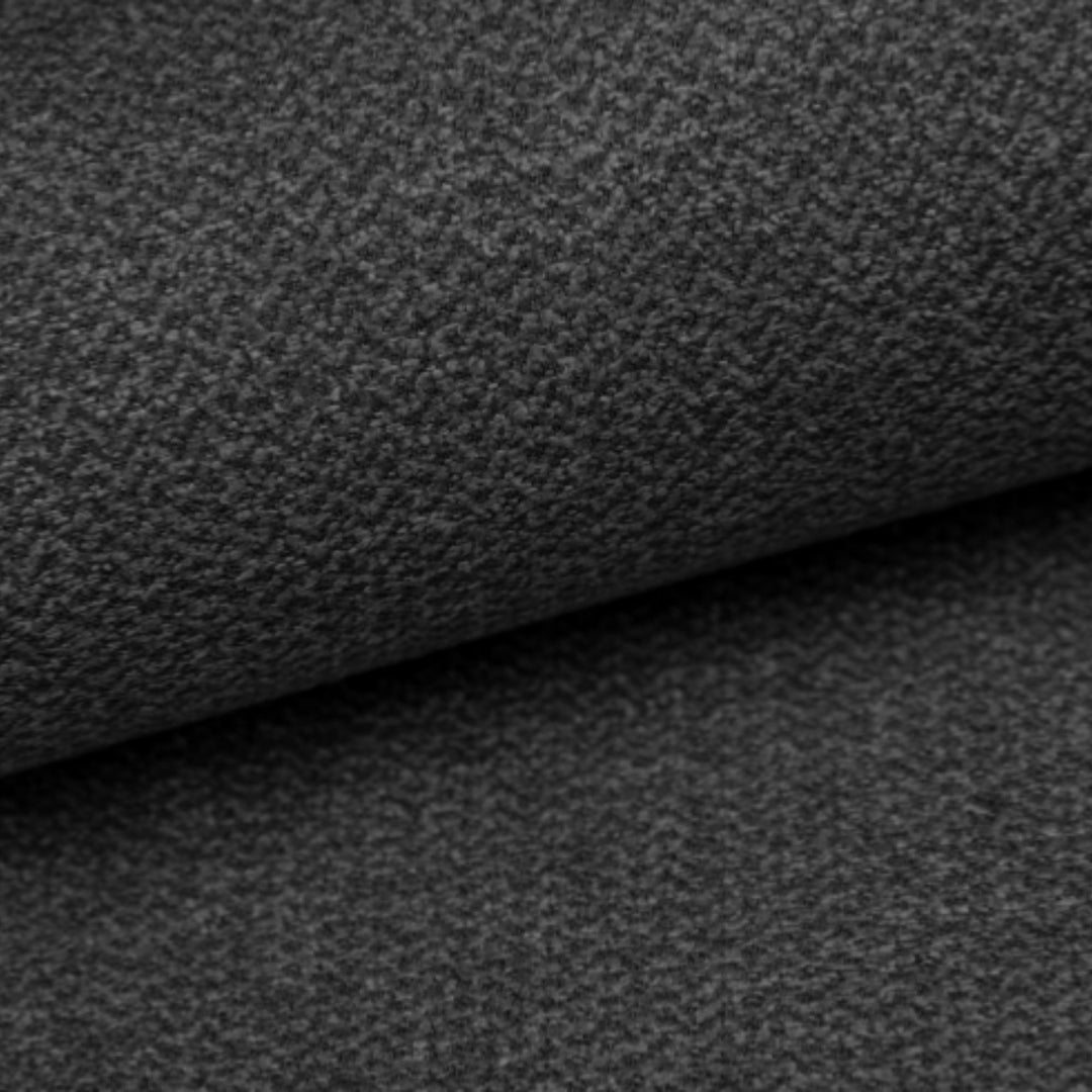 Canapé fixe LUSSO Sognio 3 places en tissu structuré anthracite