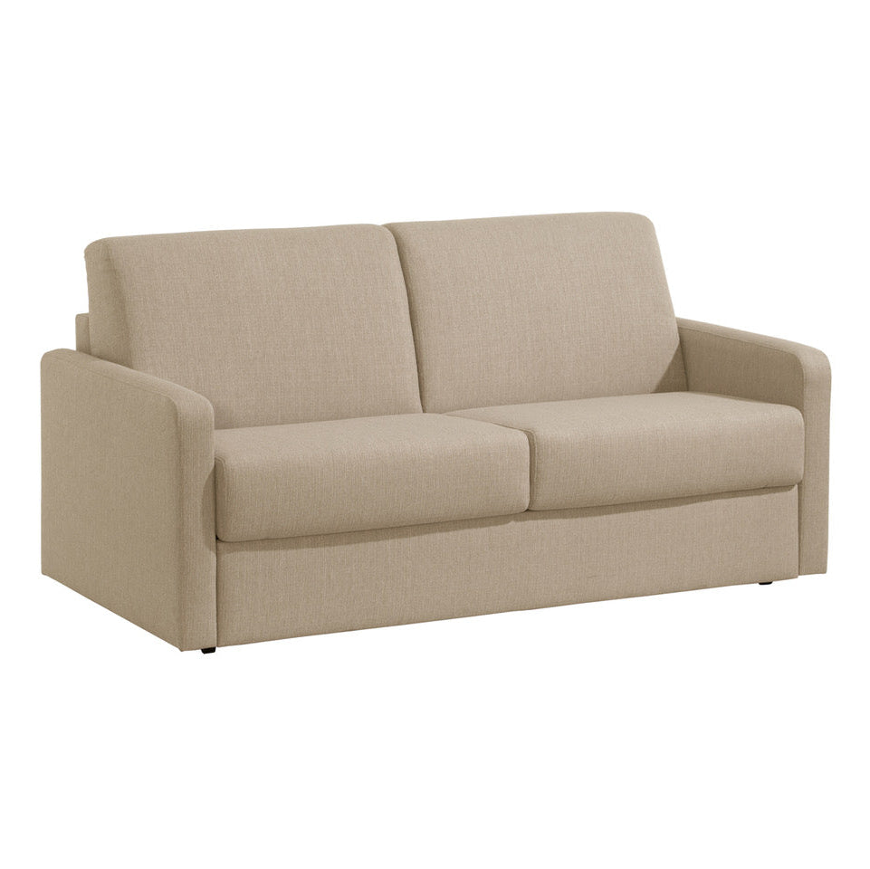 Canapé rapido 3 places en tissu Beige avec couchage 140x190cm