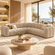 Canapé d'angle MICADONI Lupine chenille beige