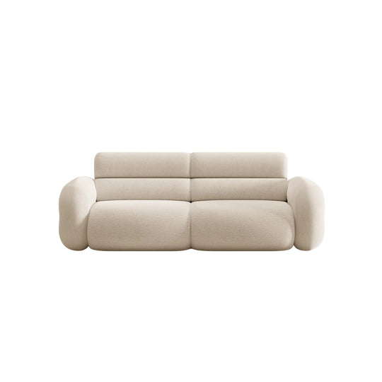 Canapé MICADONI Neo 3 places en tissu bouclé beige