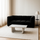 Canapé SERENA 2 places Noir- Micadoni