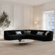 Canapé d'angle reversible 5 places MILEY Micadoni noir
