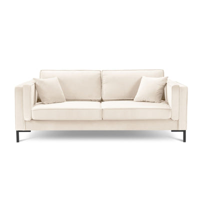 Canapé MILO CASA Luis 3 places en velours Beige