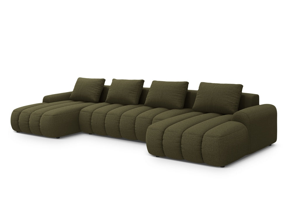 Canapé panoramique convertible Maison Héritage Kimi 5 places avec coffre de rangement