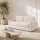 Canapé BESTMOBILIER 3 places convertible express couchage 140 cm en velours côtelé beige
