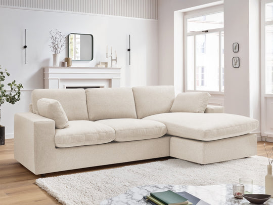 Canapé BOBOCHIC d'angle fixe réversible compact BELAIR — photo produit