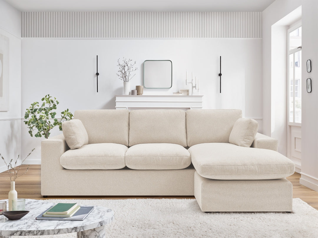 Canapé BOBOCHIC d'angle fixe réversible compact BELAIR — photo produit
